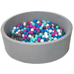 Bällebad Ballpool Kugelbad Bällchenbad Bällchenpool Kinder-Pool 600 Bälle/Ø125cm